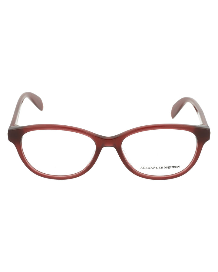 Shiny Milky Burgundy - Alexander McQueen - Cat-Eye Frame Optical Glasses