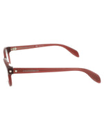 Shiny Milky Burgundy - Alexander McQueen - Cat-Eye Frame Optical Glasses - 2