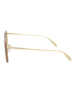 Shiny Opal Nude Light Gold - Alexander McQueen - Cat Eye-Frame Acetate Sunglasses - 2