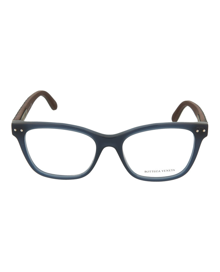 Blue Blue Transparent - Bottega Veneta - Square-Frame Optical Glasses