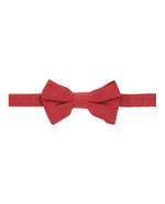 Red - Alfred Dunhill - Engine Turn Silk Bow Tie - 0