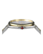 IP Yellow Gold - Salvatore Ferragamo - Cuir Bracelet Watch - 1