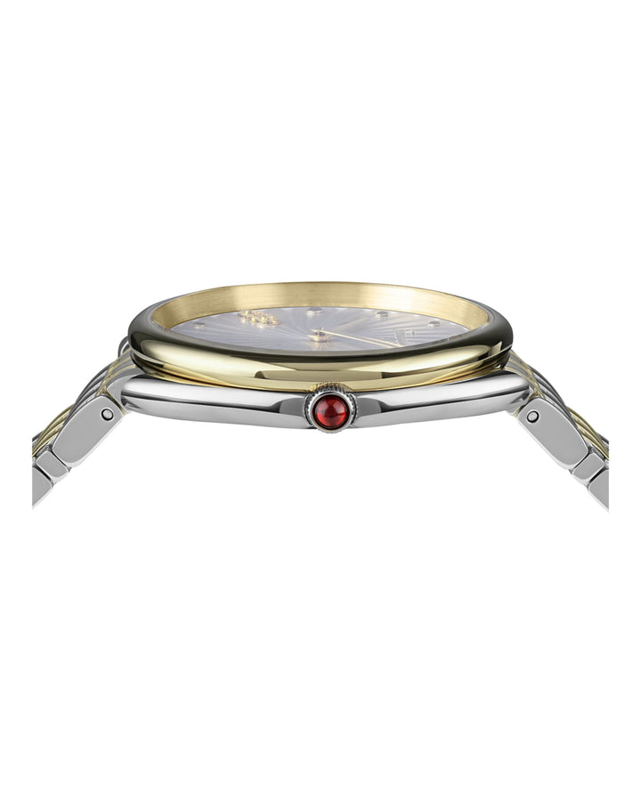 IP Yellow Gold - Salvatore Ferragamo - Cuir Bracelet Watch