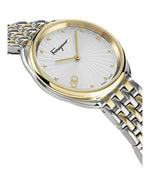 IP Yellow Gold - Salvatore Ferragamo - Cuir Bracelet Watch - 2