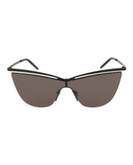 Black Black Black - Saint Laurent - Cat-Eye Metal Sunglasses - 0