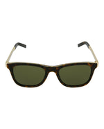 Havana Gold Green - Saint Laurent - Square-Frame Acetate Sunglasses - 0