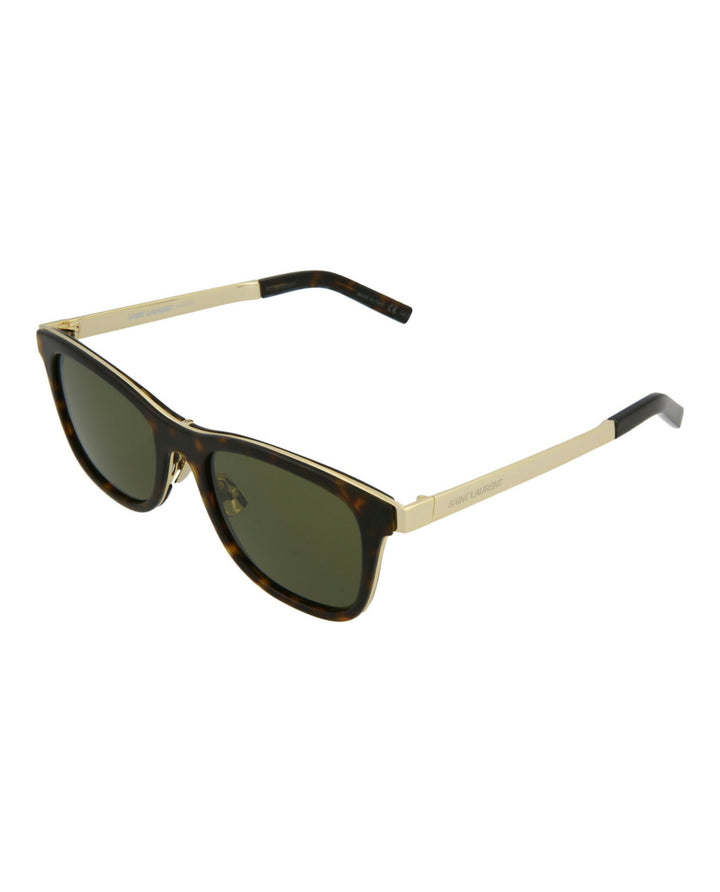 Havana Gold Green - Saint Laurent - Square-Frame Acetate Sunglasses