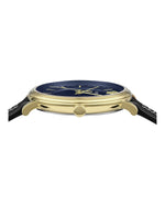 Gold - Versace - V-Circle Strap Watch - 1