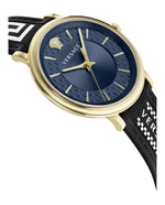 Gold - Versace - V-Circle Strap Watch - 2