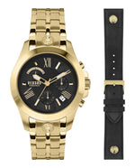 Gold - Versus Versace - Chrono Lion Box Set Bracelet Watch - 0