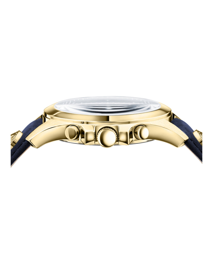 Gold - Versus Versace - Chrono Lion Strap Watch
