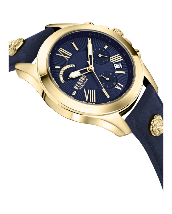 Gold - Versus Versace - Chrono Lion Strap Watch
