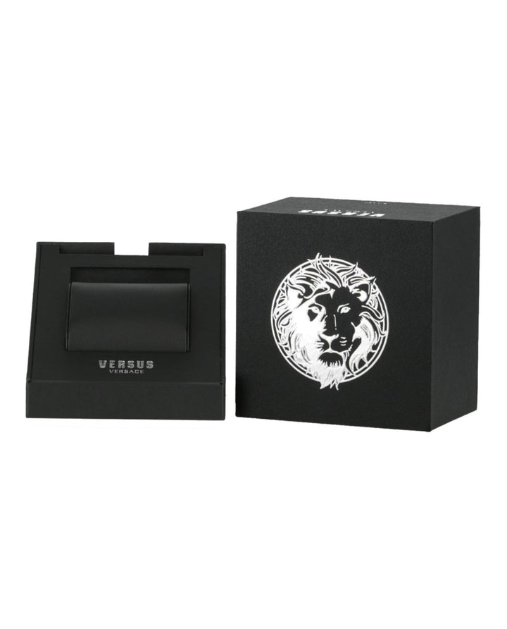 Black - Versus Versace - Barbes Silicone Strap Watch