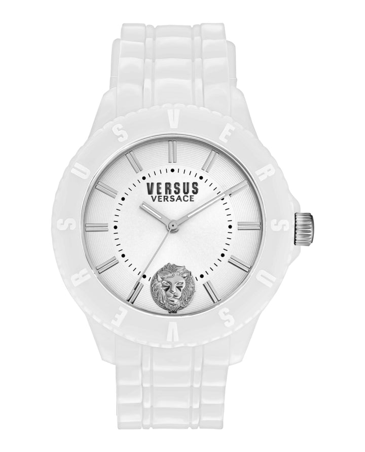 White - Versus Versace - Tokyo Silicone Lion Strap Watch