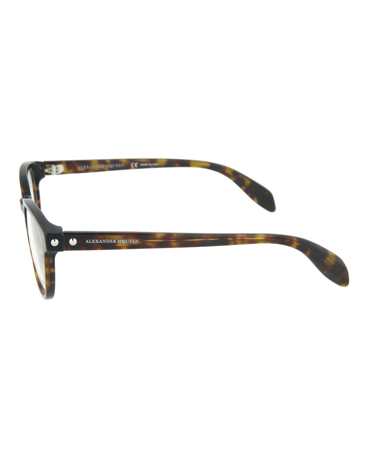 Shiny Classic Havana - Alexander McQueen - Round-Frame Optical Glasses