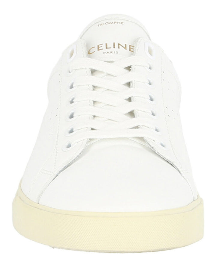 White - Celine - Triomphe Leather Sneakers