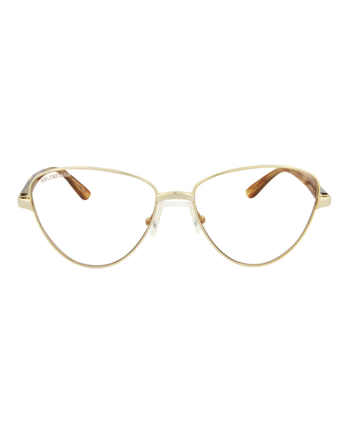 Gold Havana Brown - Balenciaga - Cat-Eye Frame Metal Sunglasses