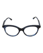 Melange Blue Pacific Blue - Bottega Veneta - Round-Frame Optical Glasses - 0