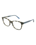 Black Havana Blue Clear - Bottega Veneta - Square-Frame Optical Glasses - 1