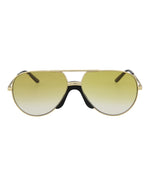 Gold Gold Yellow - Gucci - Aviator-Style Metal Sunglasses - 0