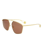 Gold Gold Red - Gucci - Aviator-Style  Metal Sunglasses - 1