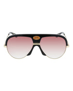 Black Gold Red - Gucci - Aviator-Style  Acetate Sunglasses - 0