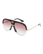 Black Gold Red - Gucci - Aviator-Style  Acetate Sunglasses - 1
