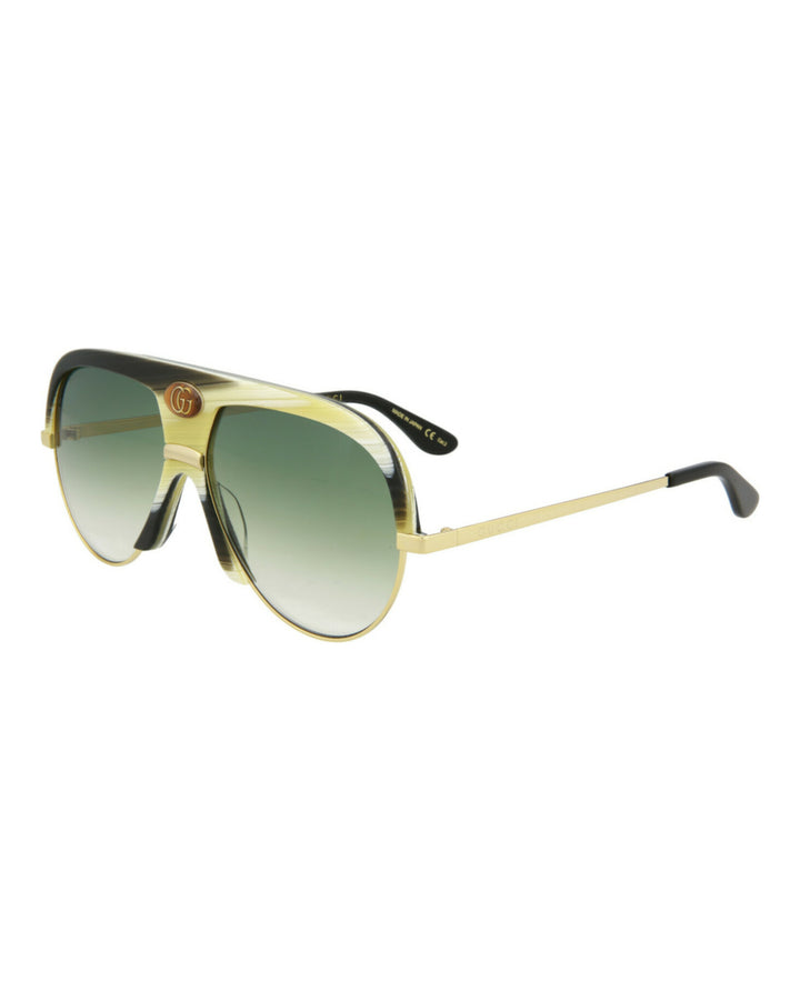Green Gold - Gucci - Aviator-Style  Acetate Sunglasses