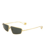 Gold Gold Grey - Gucci - Cat Eye-Frame Metal Sunglasses - 1