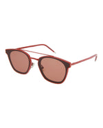 Smmtt Solid Varnished Red - Saint Laurent - Square-Frame Sunglasses - 1