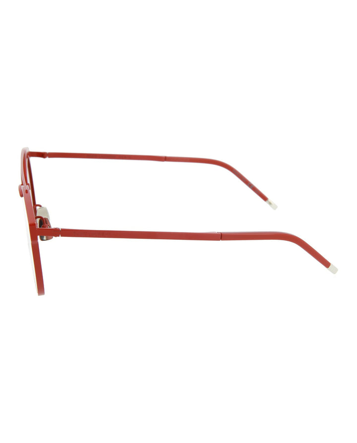 Smmtt Solid Varnished Red - Saint Laurent - Square-Frame Sunglasses