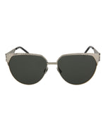 Silver Grey - Saint Laurent - Round-Frame Sunglasses - 0