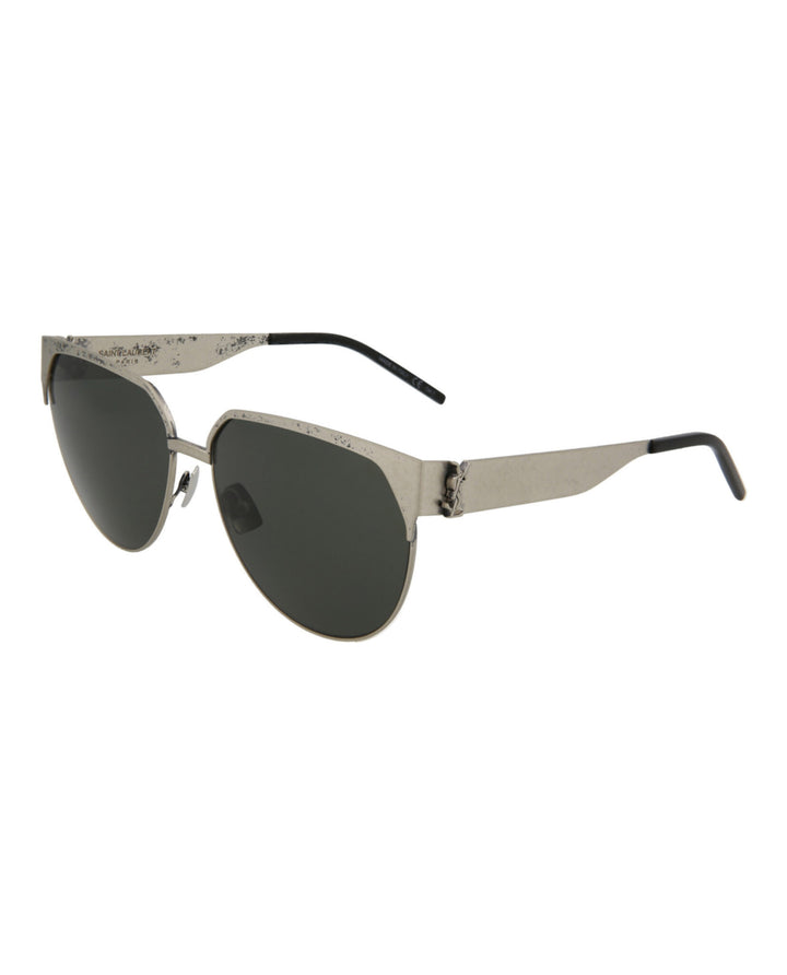Silver Grey - Saint Laurent - Round-Frame Sunglasses