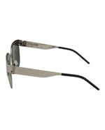 Silver Grey - Saint Laurent - Round-Frame Sunglasses - 2