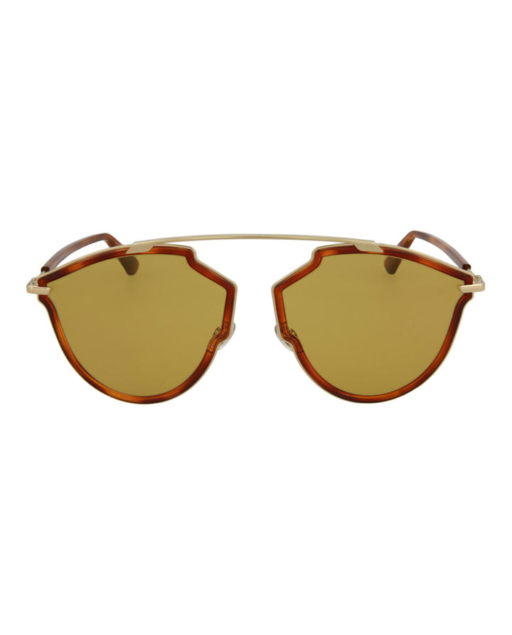 Brown - Dior - Cat-Eye Metal Sunglasses
