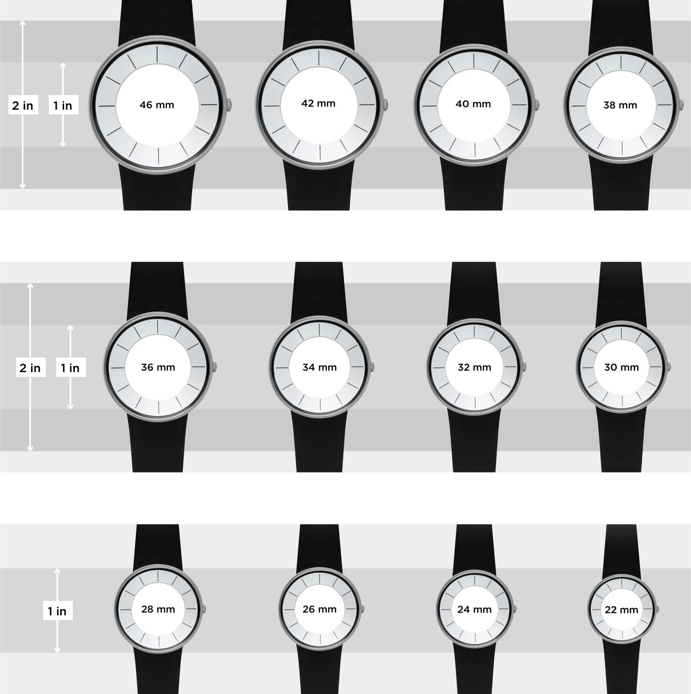 Watches Sizing Guide